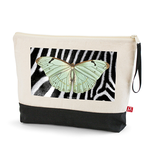 Neceser XXL / Bolso de mano Mariposa Cebra