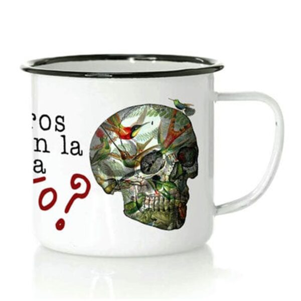 Taza Pájaros de Metal