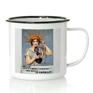 Taza Non Escoito de Metal