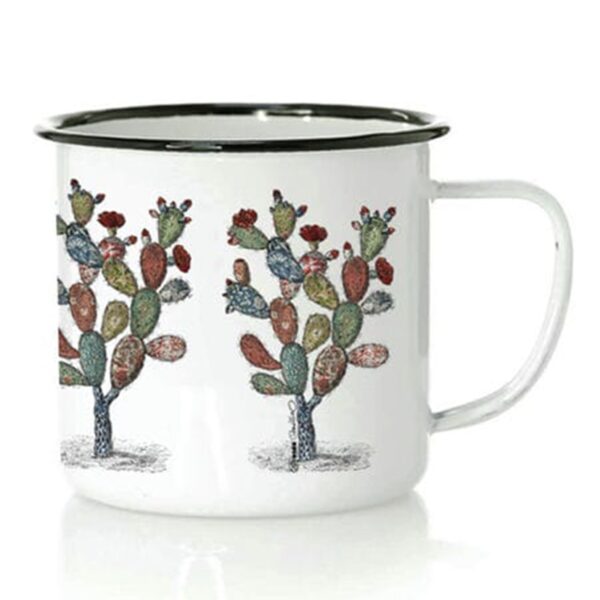 Taza Cactus Tapizado de Metal