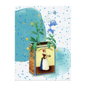Lamina Paquete Cacao Con Flores