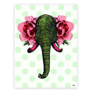 Lamina Elefante Flores