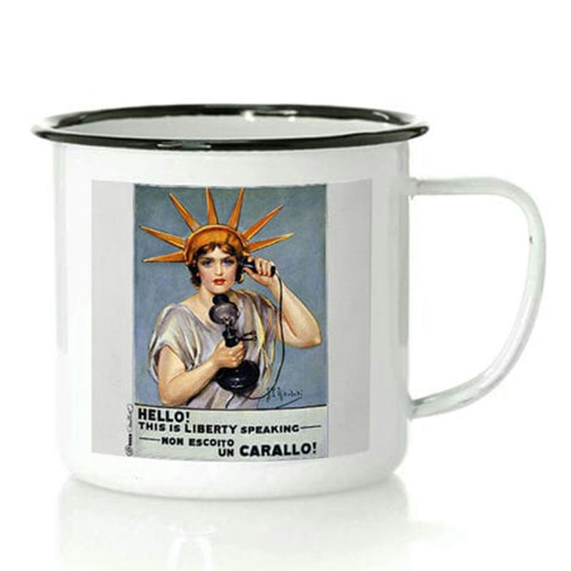 Taza Non Escoito de Metal