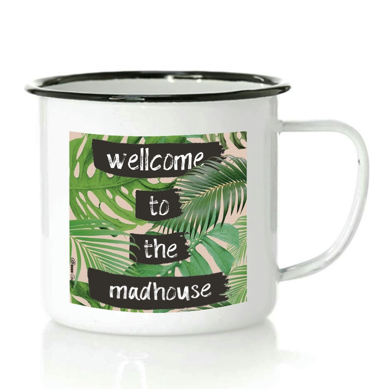 Taza Madhouse de Metal