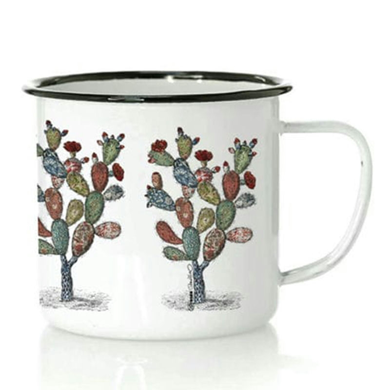 Taza Cactus Tapizado de Metal