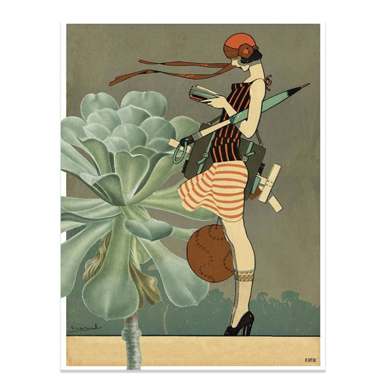 Lámina Mujer Viento