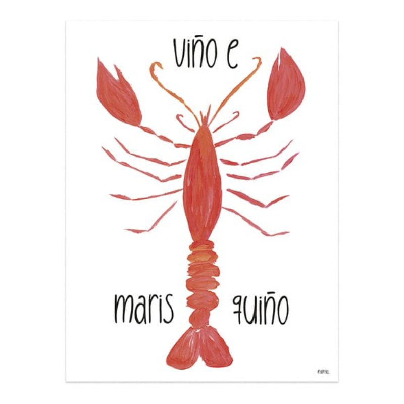 Lámina Viño E Marisquiño