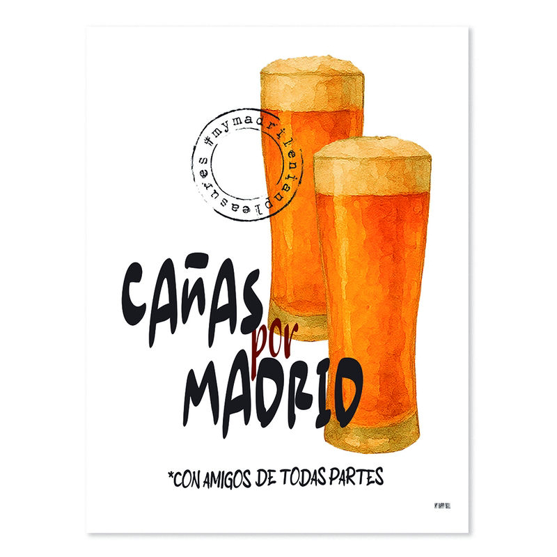Lámina Cañas Por Madrid