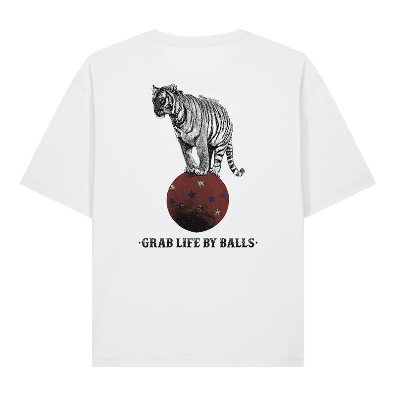 Camiseta Tigre Bolas.. Blanco