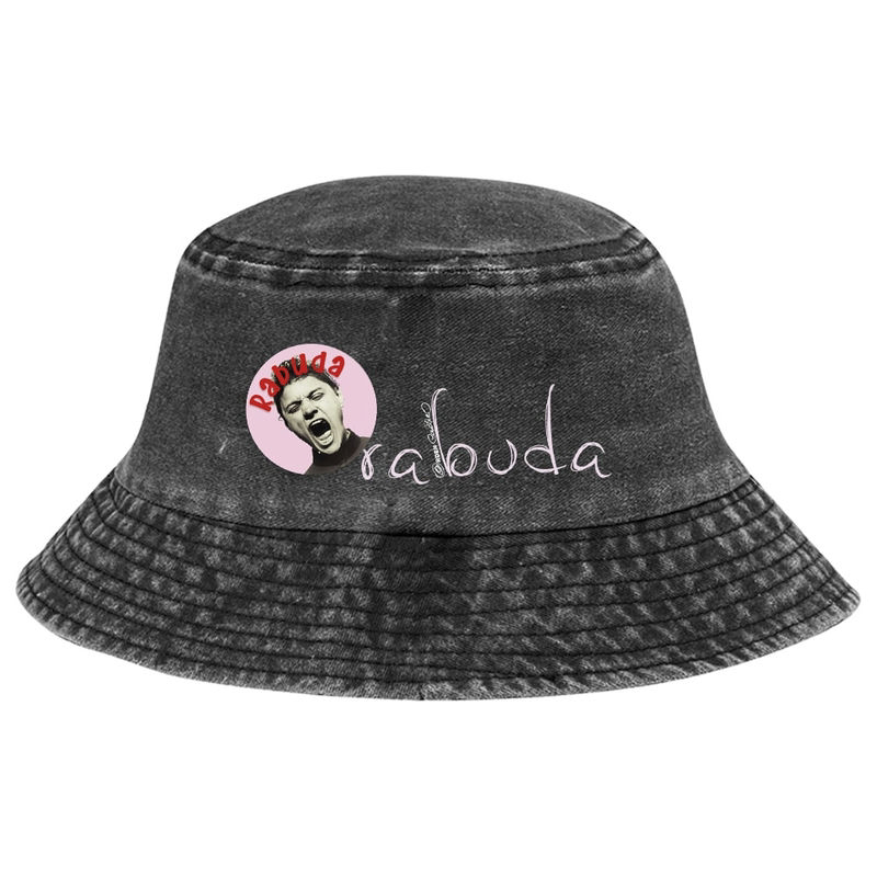 Desgastado negro con chapa Rabuda