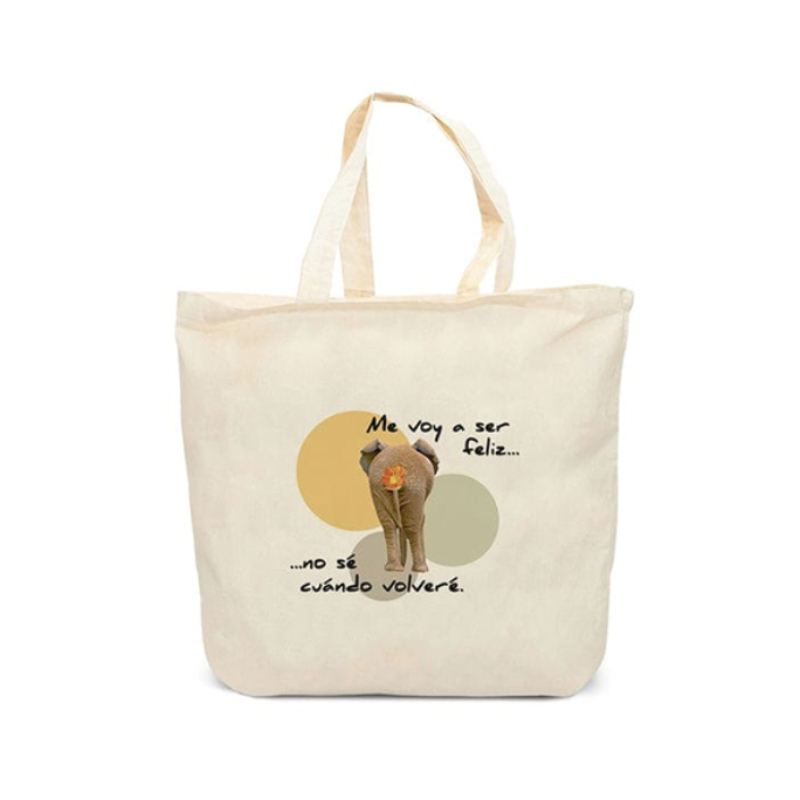 Bolso Grande Elefante Feliz