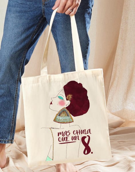 Tote Bag Mas Chula Que Un 8 - Imagen 2
