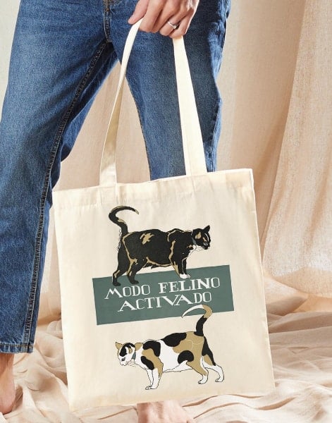 Tote Bag Modo Felino - Imagen 2