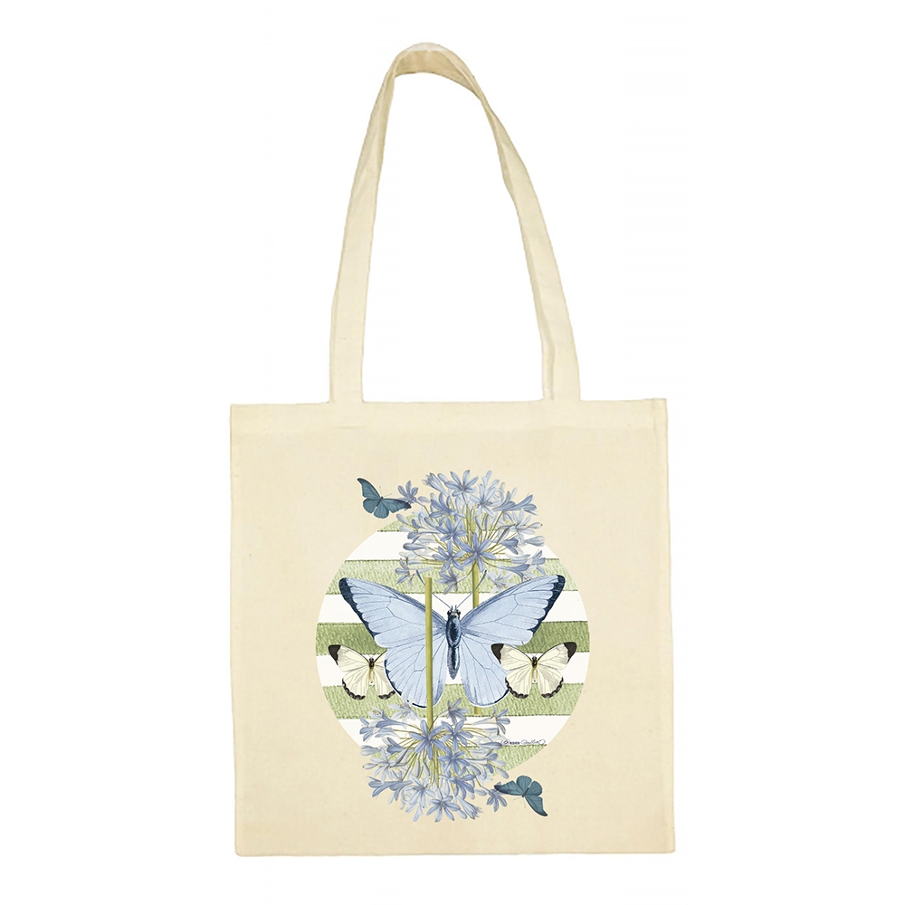 Tote Bag Azul Y Verde