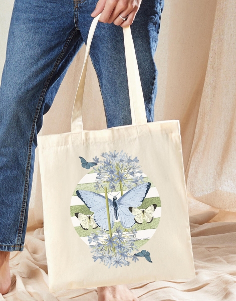Tote Bag Azul Y Verde - Imagen 2