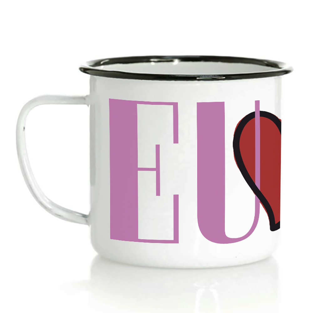 Taza Metal Eu Love Ti - Imagen 2