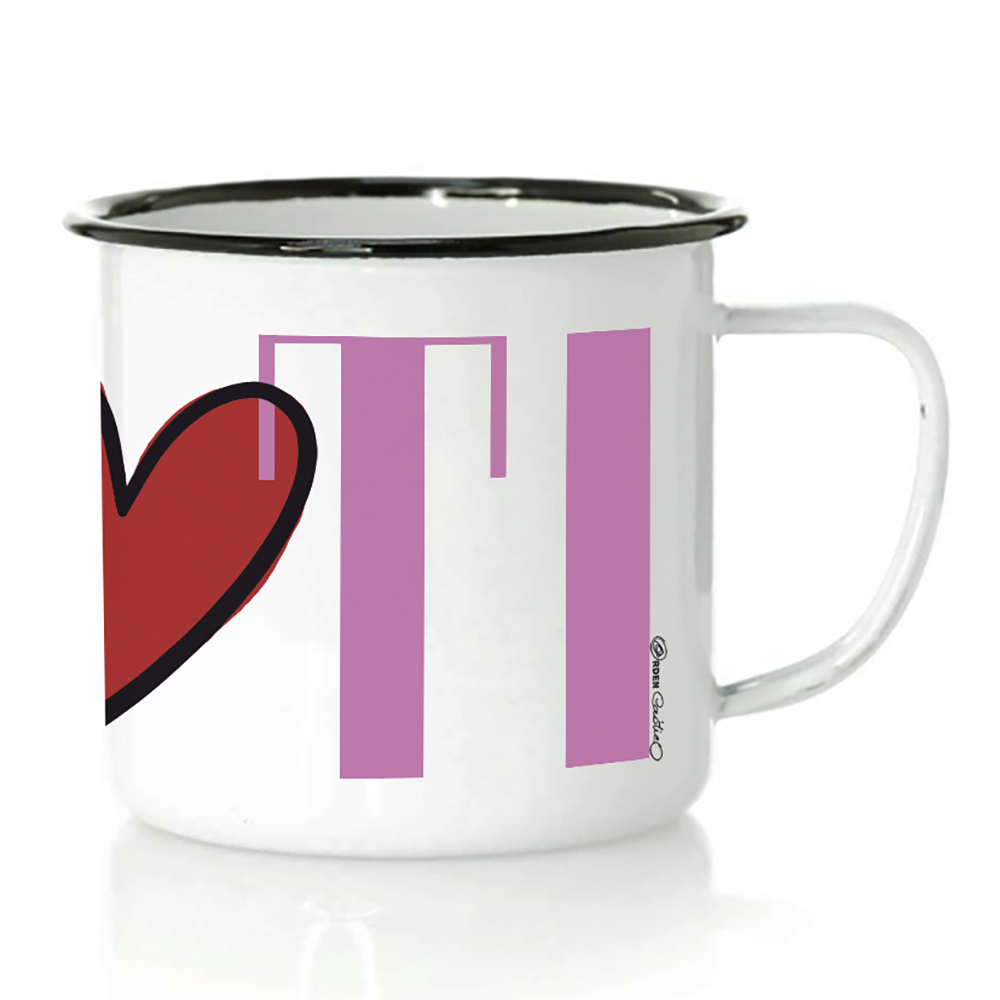 Taza Metal Eu Love Ti