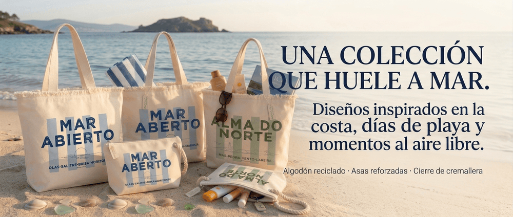 Orden Caótico · Una colección que huele a mar: bolsas Mar Abierto en la playa