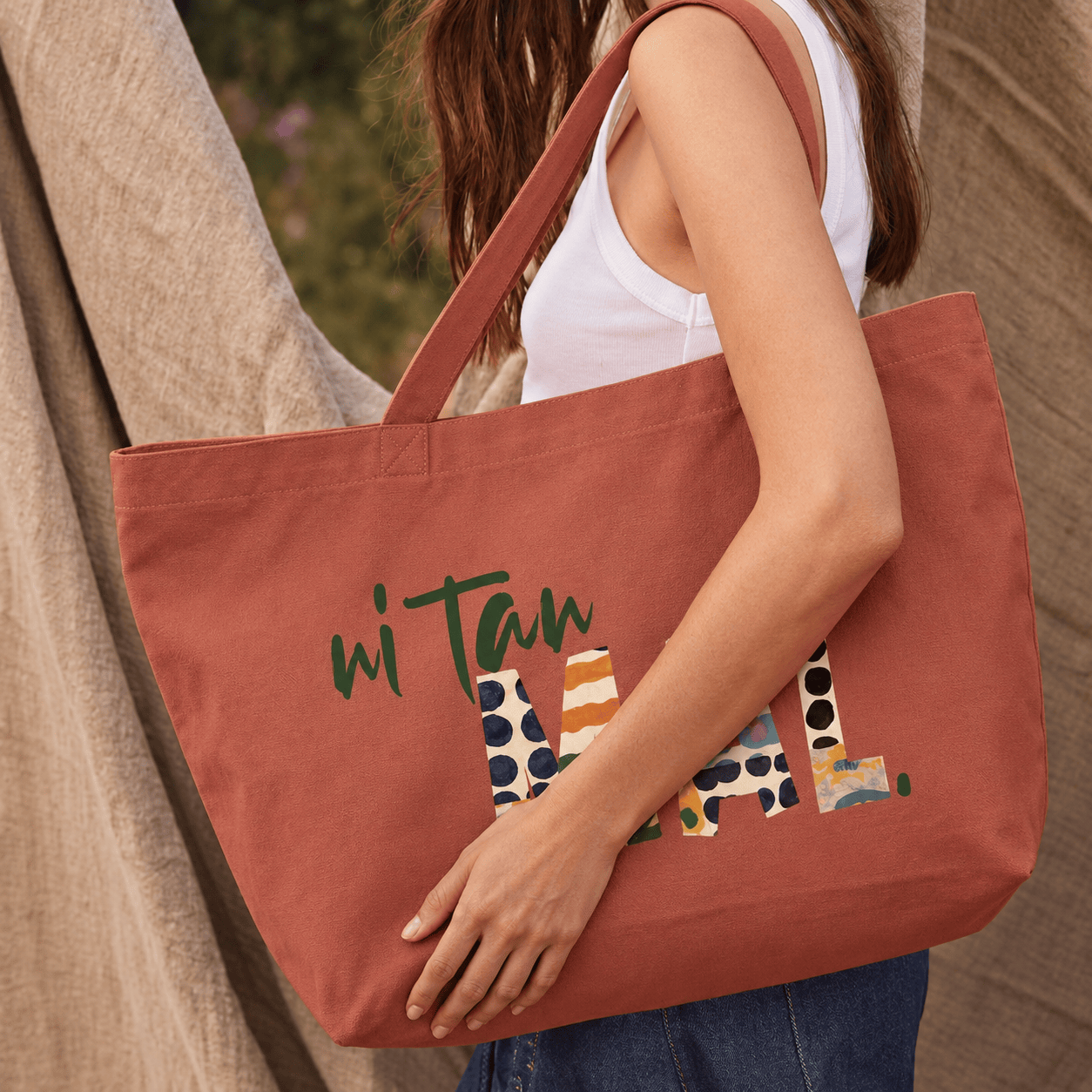 Bolso Nin Tan Mal Washed Pink Ochre - Imagen 2